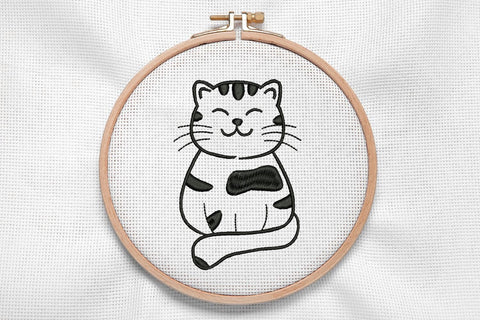 Cute Cat for Machine Embroidery Embroidery/Applique DESIGNS SvgOcean 
