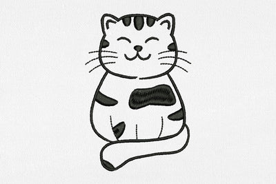 Cute Cat for Machine Embroidery Embroidery/Applique DESIGNS SvgOcean 
