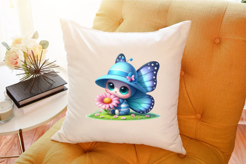 Cute Caterpillars Watercolor Clipart Sublimation designartist 