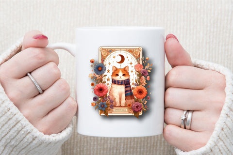 Cute Cats Tarot Card Sublimation Clipart Sublimation designartist 