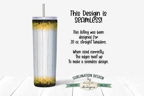 Cute Chicken with Sunflowers 20oz Seamless Tumbler Wrap Sublimation Ewe-N-Me Designs 