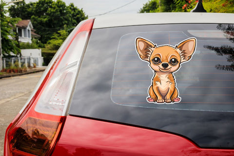 Cute Chihuahua Sticker Clipart Bundle Sublimation Regulrcrative 