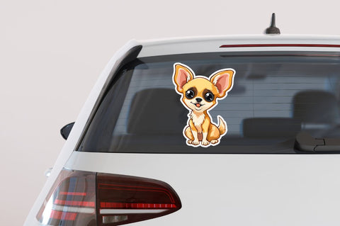 Cute Chihuahua Sticker Clipart Bundle Sublimation Regulrcrative 