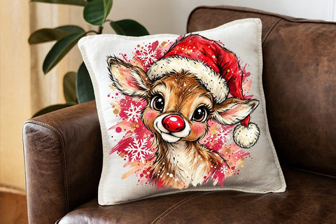 Cute Christmas Baby Deer Sublimation PNG SVG DesignDestine 
