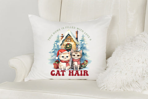 Cute Christmas Cat Sublimation Design Sublimation CraftLabSVG 