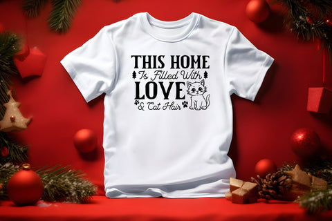 Cute Christmas Cat SVG Design SVG CraftLabSVG 