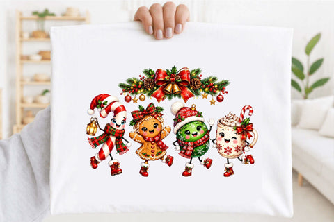 Cute Christmas Characters PNG Clipart Sublimation SVGArt 