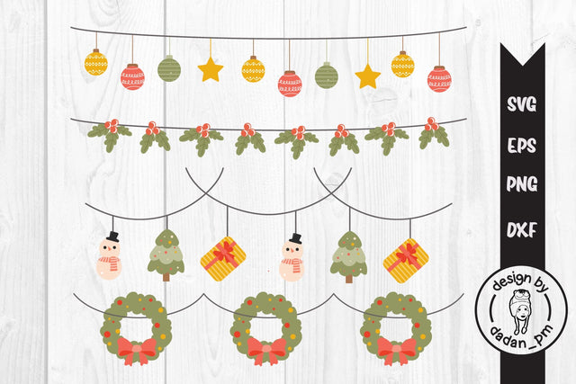 Cute christmas decoration element svg SVG dadan_pm 