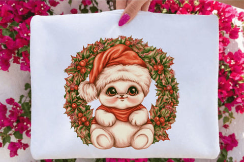 Cute Christmas Dumpling Clipart Sublimation SVGArt 
