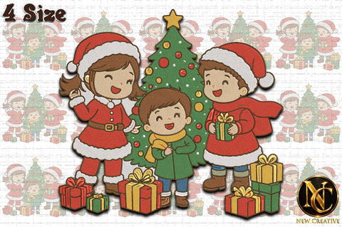 Cute Christmas Family Embroidery Design Embroidery/Applique DESIGNS designartist 