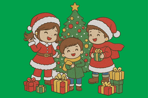 Cute Christmas Family Embroidery Design Embroidery/Applique DESIGNS designartist 