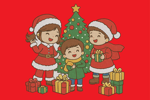 Cute Christmas Family Embroidery Design Embroidery/Applique DESIGNS designartist 