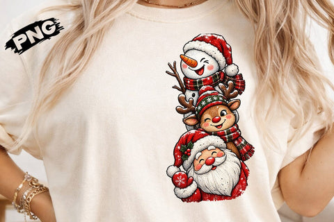 Cute Christmas Friends Sublimation PNG SVG DesignDestine 