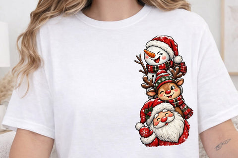Cute Christmas Friends Sublimation PNG SVG DesignDestine 