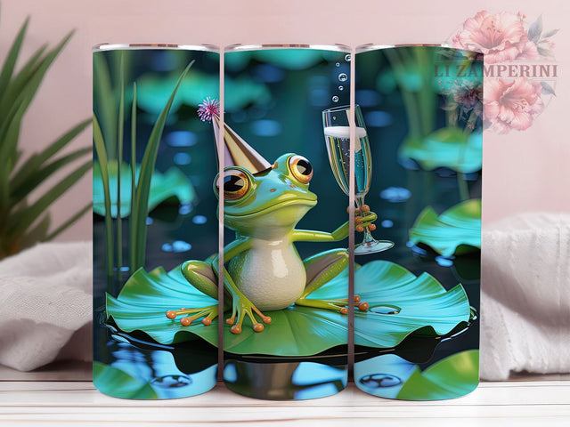 Cute Christmas Frog Tumbler, Cute Frog Christmas, Holiday Frog, Festive Frog Art, Christmas Tumbler, 20oz Tumbler, Sublimation Design Sublimation Li Zamperini 