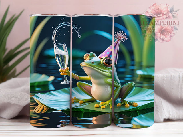 Cute Christmas Frog Tumbler, Cute Frog Christmas, Holiday Frog, Festive Frog Art, Christmas Tumbler, 20oz Tumbler, Sublimation Design Sublimation Li Zamperini 