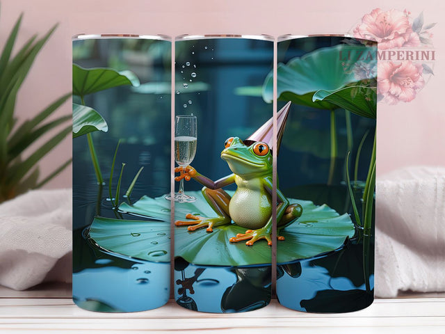 Cute Christmas Frog Tumbler, Cute Frog Christmas, Holiday Frog, Festive Frog Art, Christmas Tumbler, 20oz Tumbler, Sublimation Design Sublimation Li Zamperini 
