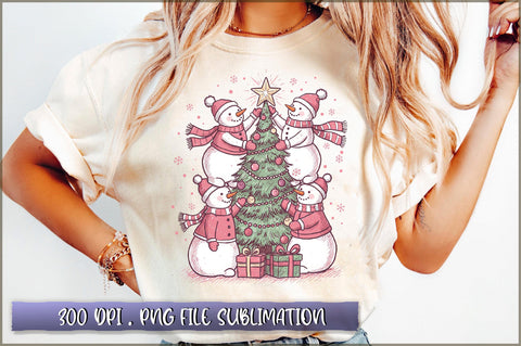 Cute Christmas Funny Snowman Sublimation Sublimation Shetara Begum 