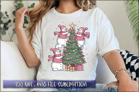 Cute Christmas Funny Snowman Sublimation Sublimation Shetara Begum 