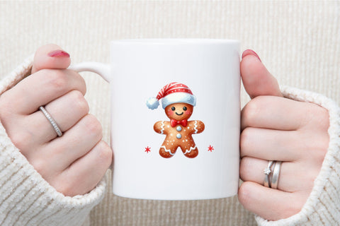 Cute Christmas Gingerbread Man Clipart Sublimation designartist 