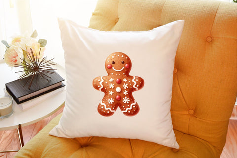 Cute Christmas Gingerbread Man Clipart Sublimation designartist 