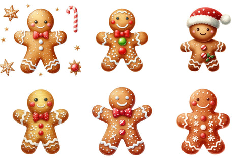 Cute Christmas Gingerbread Man Clipart Sublimation designartist 