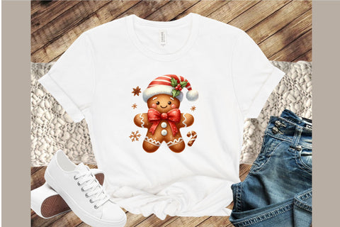 Cute Christmas Gingerbread Man Clipart Sublimation designartist 