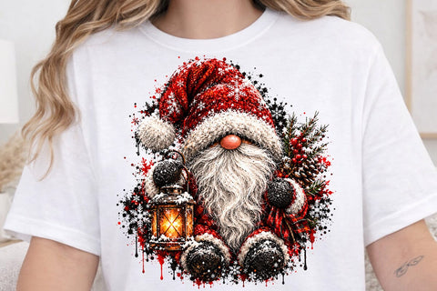 Cute Christmas Gnome Sublimation PNG Art SVG DesignDestine 