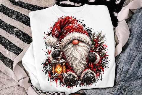 Cute Christmas Gnome Sublimation PNG Art SVG DesignDestine 