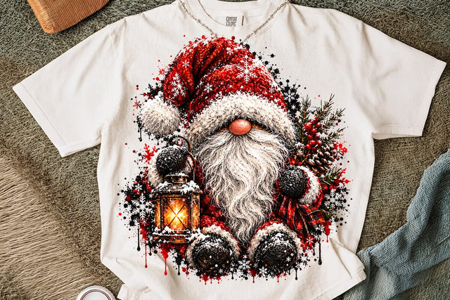 Cute Christmas Gnome Sublimation PNG Art SVG DesignDestine 