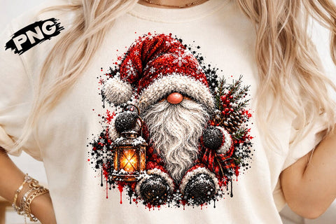 Cute Christmas Gnome Sublimation PNG Art SVG DesignDestine 