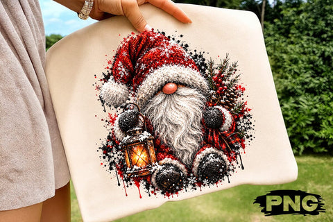 Cute Christmas Gnome Sublimation PNG Art SVG DesignDestine 