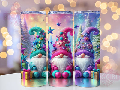 Cute Christmas Gnome Tumbler, Cute Holiday Wrap, Festive Gnome Sublimation, 20oz Christmas Tumbler, Whimsical Holiday Art, Gnome Lover Gift, Seasonal Mug Design Sublimation SvggirlplusArt 