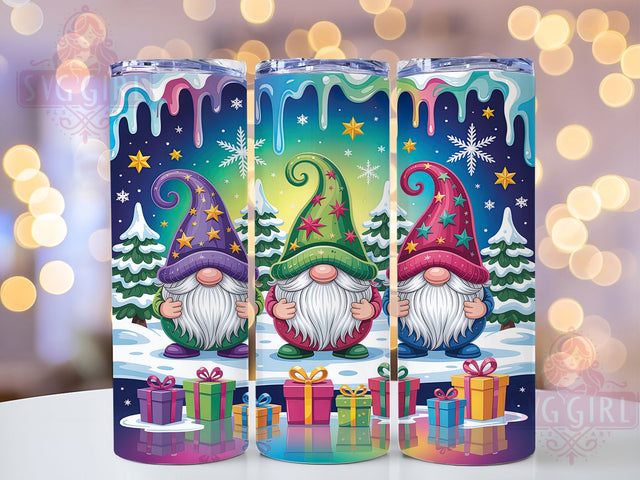 Cute Christmas Gnome Tumbler, Cute Holiday Wrap, Festive Gnome Sublimation, 20oz Christmas Tumbler, Whimsical Holiday Art, Gnome Lover Gift, Seasonal Mug Design Sublimation SvggirlplusArt 