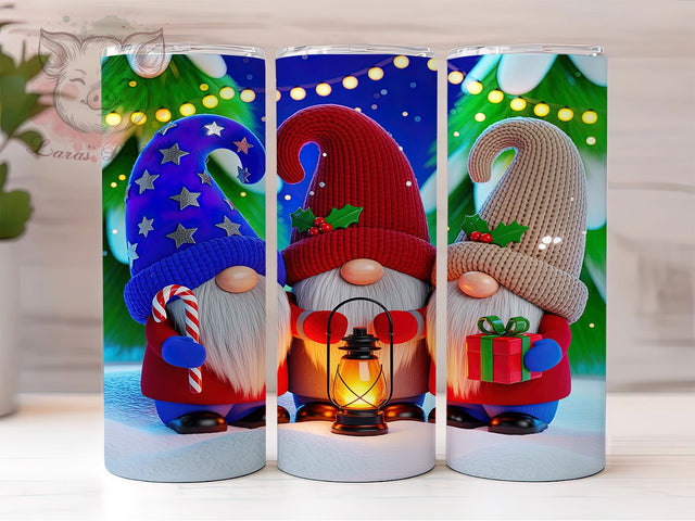 Cute Christmas Gnome Tumbler, Gnome Tumbler, Christmas Sublimation, 20Oz Wrap Design, Holiday Gnome Art, Festive Tumbler, Cute Christmas Design Sublimation Lara' s Designs 