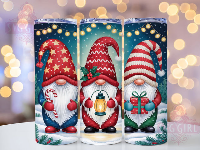 Cute Christmas Gnome Tumbler, Holiday Gnome Wrap, Festive Gnome Sublimation, 20oz Gnome Tumbler, Whimsical Gnome Art, Seasonal Gnome Mug, Winter Holiday Cup Sublimation SvggirlplusArt 