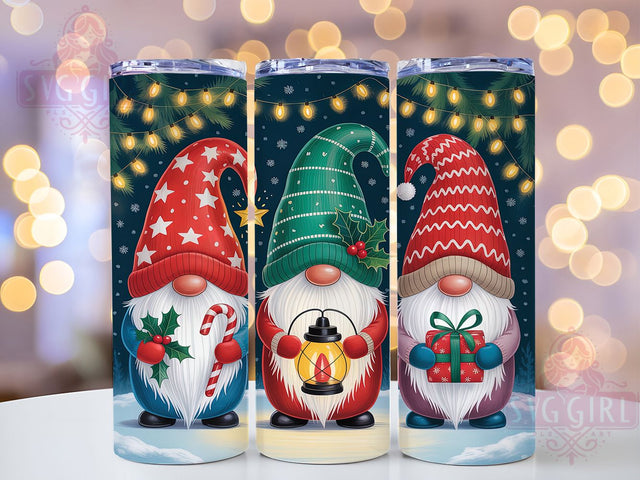 Cute Christmas Gnome Tumbler, Holiday Gnome Wrap, Festive Gnome Sublimation, 20oz Gnome Tumbler, Whimsical Gnome Art, Seasonal Gnome Mug, Winter Holiday Cup Sublimation SvggirlplusArt 