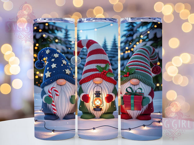 Cute Christmas Gnome Tumbler, Holiday Gnome Wrap, Festive Gnome Sublimation, 20oz Gnome Tumbler, Whimsical Gnome Art, Seasonal Gnome Mug, Winter Holiday Cup Sublimation SvggirlplusArt 