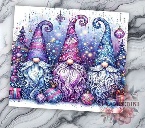Cute Christmas Gnomes 20oz Tumbler Wrap PNG, Gnomes Tumbler PNG Sublimation Design, Straight & Tapered Tumbler Wrap, Instant Digital Download Sublimation Li Zamperini 