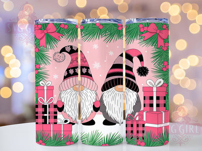 Cute Christmas Gnomes Holiday Tumbler, Holiday Gnome Sublimation Design, Festive Cup Art, 20oz Xmas Tumbler, Whimsical Gnome Mug, Stylish Christmas Cup, Cozy Holiday Wrap Sublimation SvggirlplusArt 