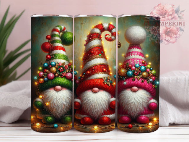 Cute Christmas Gnomes Tumbler, Christmas Gnome Art, Holiday Gnomes, Festive Gnome Design, Christmas Tumbler, 20oz Tumbler, Sublimation Design Sublimation Li Zamperini 