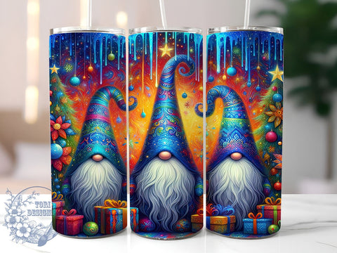 Cute Christmas Gnomes Tumbler Wrap, Gnome Tumbler Design, Holiday Gnome Wrap, 20oz Sublimation Wrap, Digital Download Tumbler, Winter Gnome Art, Festive Drinkware, Christmas Gnome PNG Sublimation ToriDesigns 