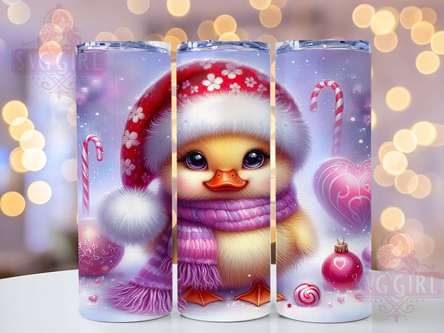 Cute Christmas Goose Tumbler, Festive Holiday Bird, Adorable Goose Graphic, Whimsical Christmas Art, Seasonal Animal Pattern, 20oz Tumbler, Sublimation Design Sublimation SvggirlplusArt 