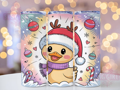 Cute Christmas Goose Tumbler, Festive Holiday Bird, Adorable Goose Graphic, Whimsical Christmas Art, Seasonal Animal Pattern, 20oz Tumbler, Sublimation Design Sublimation SvggirlplusArt 