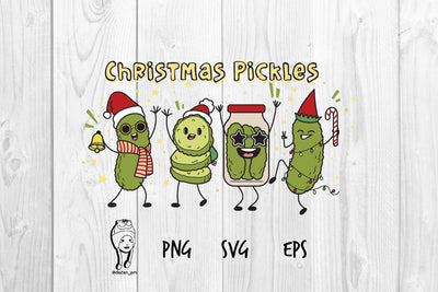 Cute Christmas Pickles SVG dadan_pm 