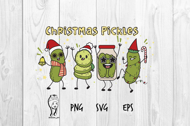 Cute Christmas Pickles SVG dadan_pm 