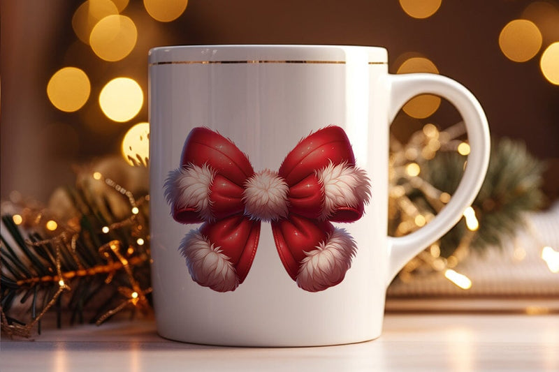 Cute Christmas Red Bow Knot SVG CraftySVGStudio 