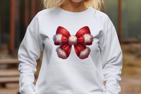 Cute Christmas Red Bow Knot SVG CraftySVGStudio 