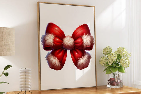 Cute Christmas Red Bow Knot SVG CraftySVGStudio 