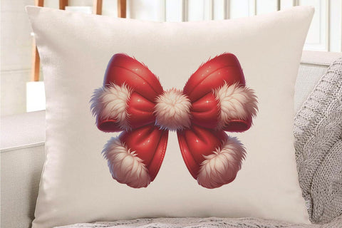 Cute Christmas Red Bow Knot SVG CraftySVGStudio 